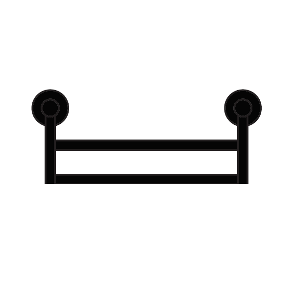 Полотенцедержатель широкий двойной