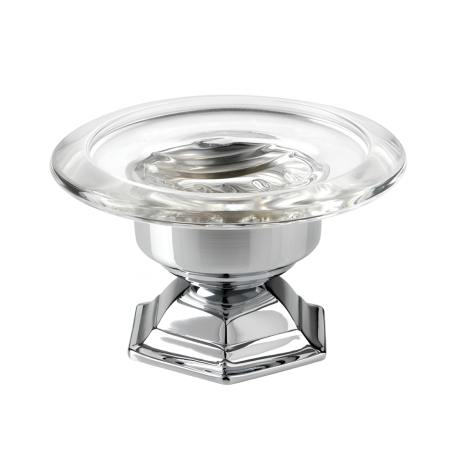 Stilhaus Marte настольная стеклянная мыльница цвет хром MA09AP(08)