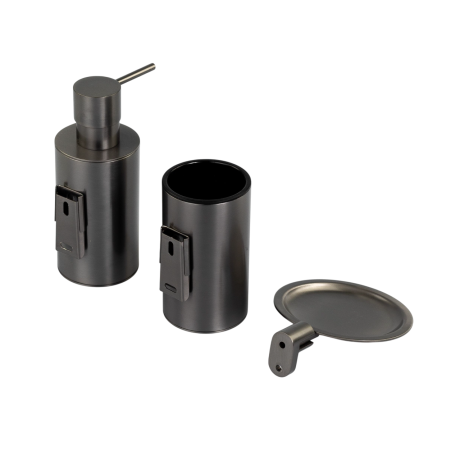 Stilhaus Hashi, настенная металлическая мыльница, цвет оружейная сталь