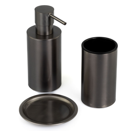 Stilhaus Hashi, настольная металлическая мыльница, цвет оружейная сталь