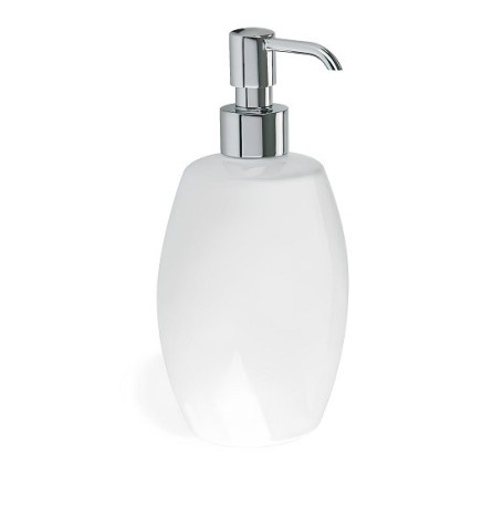 Stilhaus Zefiro настольный керамический дозатор цвет хром - белая керамика 654(08-BI)