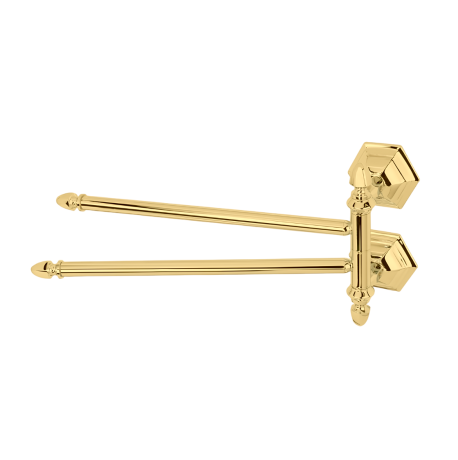 Stilhaus Marte полотенцедержатель двойной поворотный цвет золото MA16(16)