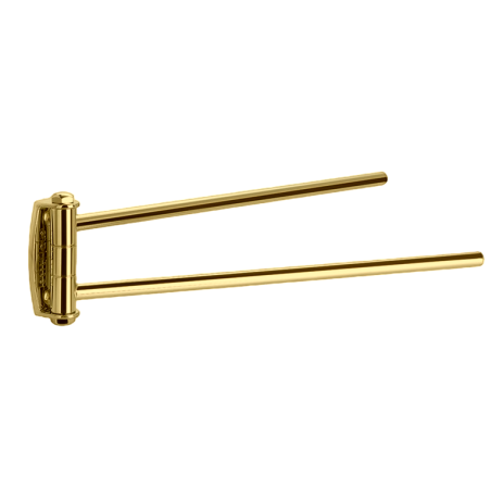 Stilhaus Hashi, полотенцедержатель двойной поворотный, цвет золото