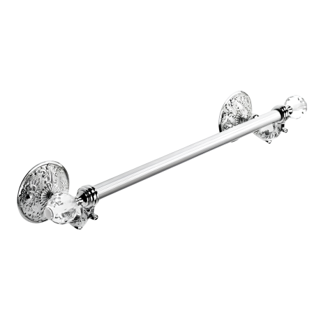 Stilhaus Noto Light полотенцедержатель со стеклом Murano длина 45 см хром NT06V(08)