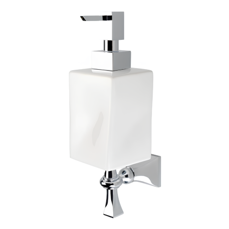 Stilhaus Prisma настенный керамический дозатор цвет бронза - белая керамика PR30(25-BI)