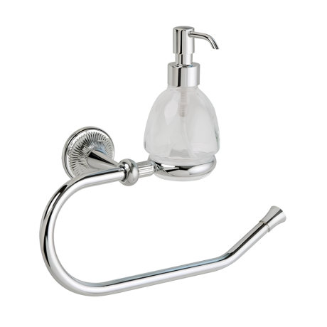 Stilhaus Regal, полотенцедержатель кольцо с дозатором, цвет хром