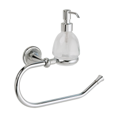 Stilhaus Regal, полотенцедержатель кольцо с дозатором, цвет хром