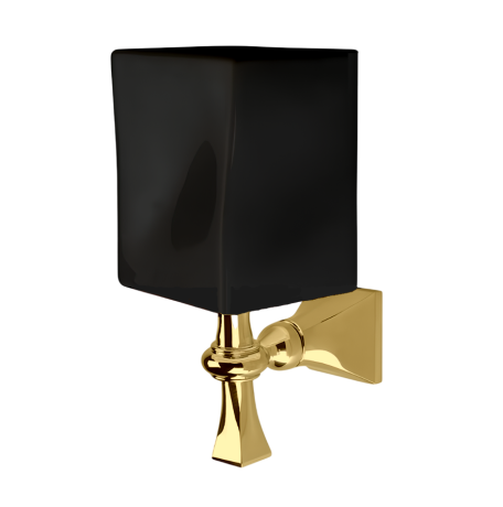 Stilhaus Prisma настенный керамический стакан цвет золото - черная керамика PR10(16-NE)