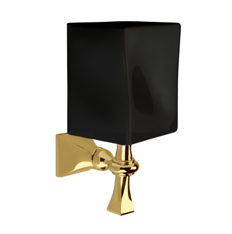 Stilhaus Prisma настенный керамический стакан цвет золото - черная керамика PR10(16-NE)