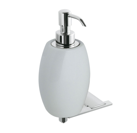 Stilhaus Aria настенный керамический дозатор цвет хром - белая керамика AR30(08-BI)