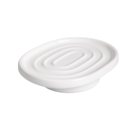 Stilhaus Giunone настольная керамическая мыльница цвет хром G719(08)