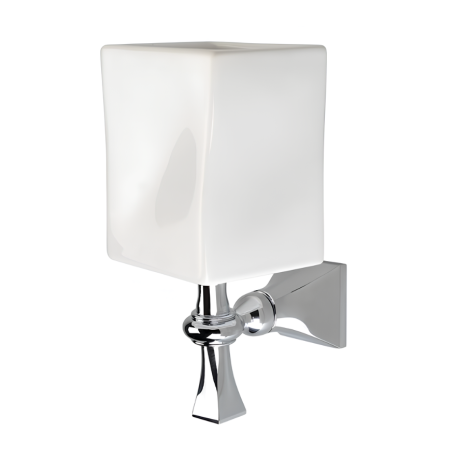 Stilhaus Prisma настенный керамический стакан цвет хром - белая керамика PR10(08-BI)