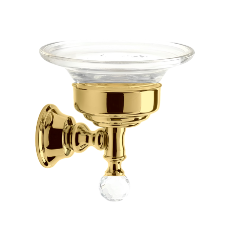 Stilhaus Smart Light настенная стеклянная мыльница цвет золото SL09(16)