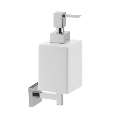 Stilhaus Urania настенный керамический дозатор цвет хром - белая керамика U30(08-BI)