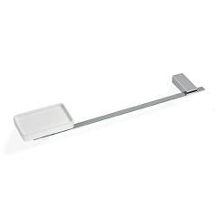 Stilhaus Gea полотенцедержатель + керамическая мыльница цвет хром - белая керамика GE69(08)