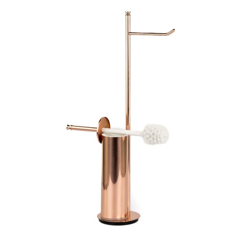 Stilhaus Hashi, стойка h63 см: бумагодержатель/ерш металлический, цвет розовое золото