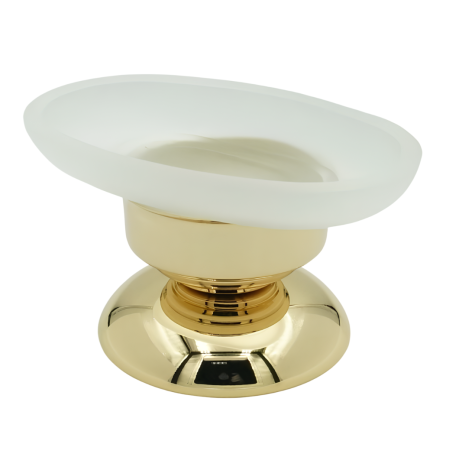 Stilhaus Elite настольная мыльница на ножке цвет золото EL09АР(16)