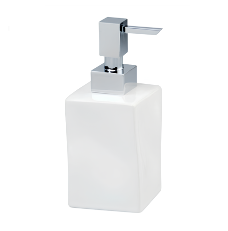 Stilhaus Prisma настольный керамический дозатор цвет хром - белая керамика 795(08-BI)