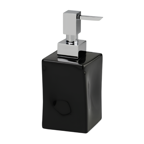 Stilhaus Prisma настольный керамический дозатор цвет хром - черная керамика 795(08-NE)