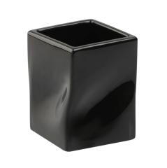Stilhaus Prisma настольный керамический стакан черная керамика 793(NE)