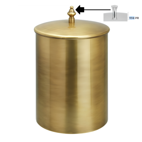 Stilhaus круглое ведро с крышкой ручка от коллекции Prisma цвет бронза 994PR(25)