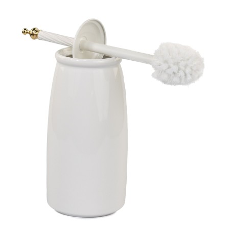 Stilhaus Giunone напольный керамический ёрш цвет белый - золото G12A(04)