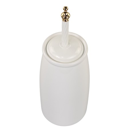 Stilhaus Giunone напольный керамический ёрш цвет белый - золото G12A(04)