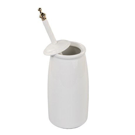 Stilhaus Giunone напольный керамический ёрш цвет белый - золото G12A(04)