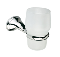 Stilhaus Tecla, настенный стеклянный стакан, цвет хром