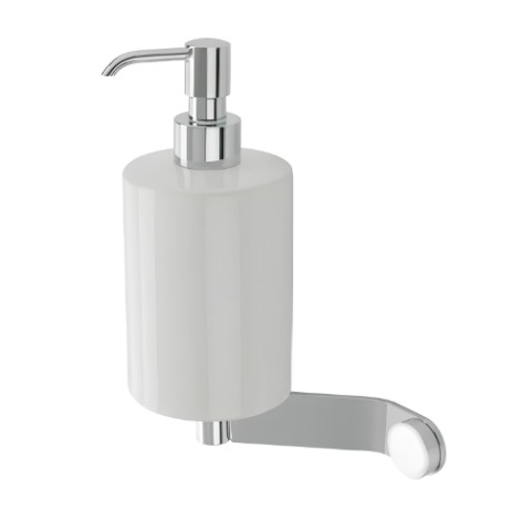 Stilhaus Buket настенный керамический дозатор цвет хром - белая керамика BK30(08-BI)