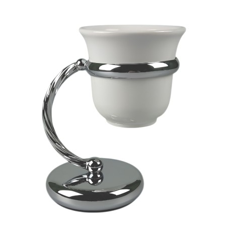 Stilhaus Giunone настольный керамический стакан цвет хром G718(08)