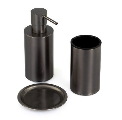 Stilhaus Hashi настольный металлический стакан цвет оружейная сталь HS10AP(61)