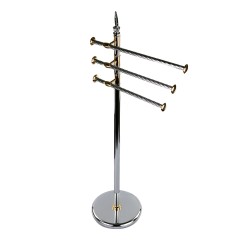 Stilhaus Giunone cтойка: 3 полотенцедержателя цвет хром - золото G696(02)