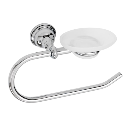 Stilhaus Elite полотенцедержатель - полукольцо + стеклянная мыльница цвет бронза EL79(25)