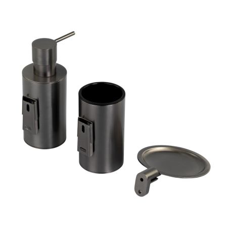 Stilhaus Hashi настенный металлический дозатор цвет оружейная сталь HS30M(61)