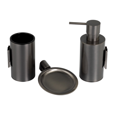 Stilhaus Hashi настенный металлический дозатор цвет оружейная сталь HS30M(61)