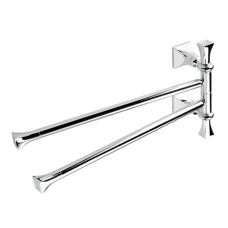 Stilhaus Prisma полотенцедержатель двойной поворотный цвет хром PR16(08)