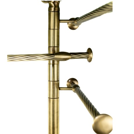 Stilhaus Giunone cтойка: мыльница + полотенцедержатель + бумаг + ерш цвет бронза G688(25)