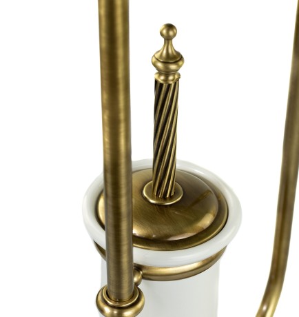 Stilhaus Giunone cтойка: мыльница + полотенцедержатель + бумаг + ерш цвет бронза G688(25)