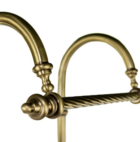 Stilhaus Giunone cтойка: мыльница + полотенцедержатель + бумаг + ерш цвет бронза G688(25)