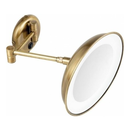 Stilhaus настен. круглое косметич. зеркало c 4-х кратным увеличением и LED подсветкой цвет бронза 1036(25)