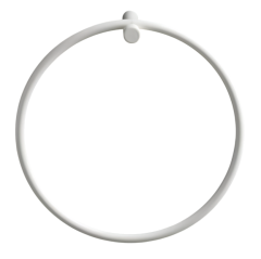 Stilhaus Hashi полотенцедержатель - кольцо цвет белый матовый HS07(24)
