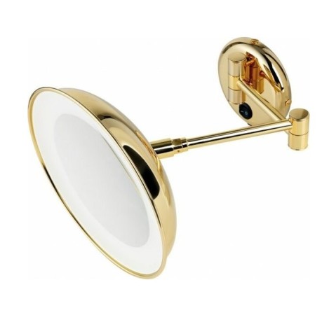 Stilhaus настен. круглое косметич. зеркало c 4-х кратным увеличением и LED подсветкой цвет золото 1036(16)