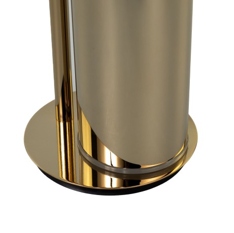 Stilhaus Hashi, cтойка h73 см: стеклянная мыльница/полотенцедержатель/бумагодержатель/ёрш металлический, цвет золото