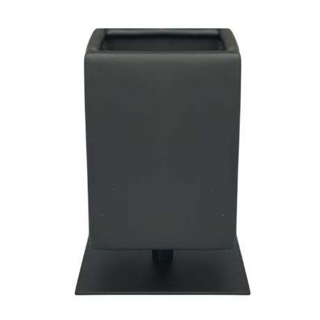 Stilhaus Urania, настольный керам. стакан на ножке, цвет чёрный матовый - черная мат. керамика