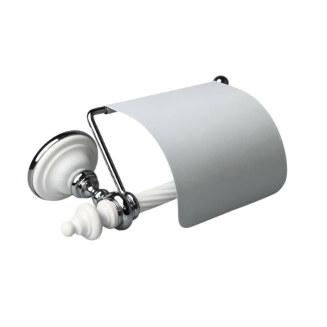 Stilhaus Giunone бумагодержатель закрытый цвет белый - золото G11c(04)