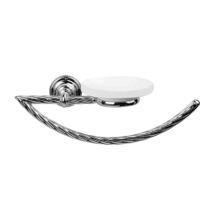 Stilhaus Giunone полотенцедержатель - полукольцо + керамическая мыльница цвет бронза G79(25)