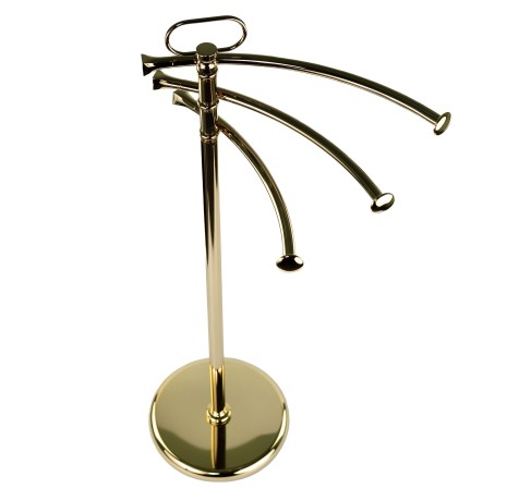 Stilhaus Prisma стойка: 3 полотенцедержателя цвет золото PR19(16)