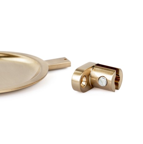 Stilhaus Hashi, настенная металлическая мыльница, цвет золото сатин HS09M(15)