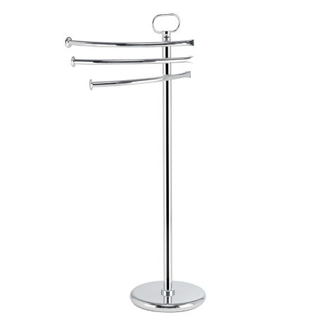 Stilhaus Prisma стойка: 3 полотенцедержателя цвет хром PR19(08)